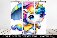 Funny Baby Unicorn | 20 oz Tumbler Product Image 2