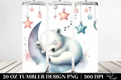 Baby Polar Bear Sleeping | 20 Oz Tumbler Product Image 2