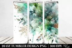 Colorful Greenish Background | 20 Oz Tumbler Product Image 2