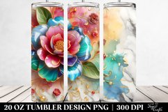 Camellia Abstract | 20 Oz Tumbler Product Image 2