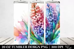 Abstract Stained Hyacinth | 20 oz Tumbler Product Image 2