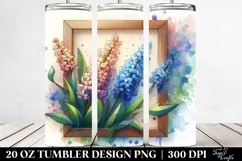 Abstract Stained Hyacinth | 20 oz Tumbler Product Image 2