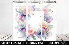 Abstract Glossy Sweet Pea, Transparent 20 Oz Tumbler Product Image 2