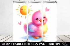 Smiling Cute Vibrant Duck | Tumbler Product Image 2