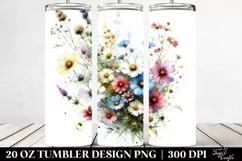 Colorful Wild Flowers | 20 oz Tumbler Product Image 2