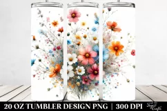 Colorful Wild Flowers | 20 oz Tumbler Product Image 2