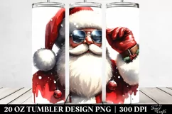 Santa Claus Cool Haircut, Transparent PNG Product Image 2