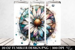 Stained Daisy Round | 20 Oz Tumbler Product Image 2