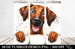 Crazy Watercolor Rhodesian Ridgeback | 20 Oz Tumbler Product Image 2