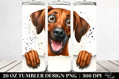 Crazy Watercolor Rhodesian Ridgeback | 20 Oz Tumbler Product Image 2
