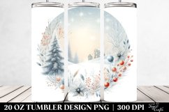 Pastel Winter Scene with Large Text Product Image 2