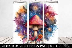 Magical Celestial Mushroom Clipart 20 Oz Tumbler Product Image 2