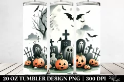 Very Simple Graveyard Clipart 20 Oz Tumbler Product Image 2
