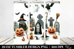 Very Simple Graveyard Clipart 20 Oz Tumbler Product Image 2
