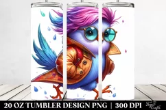 Cute Baby Dove Running, High-Res 20 Oz Tumbler Product Image 2