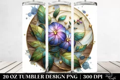 Detailed Stained Impatiens | 20 Oz Tumbler Product Image 2