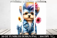 Proud Baby Dog Flower PNG Product Image 2