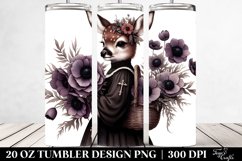 Detailed Gothic Baby Deer | 20 Oz Tumbler Product Image 2