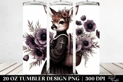 Detailed Gothic Baby Deer | 20 Oz Tumbler Product Image 2
