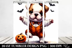 Expressive Bulldog Halloween PNG Product Image 2