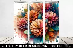 Wooden Zinnia Clipart Product Image 2