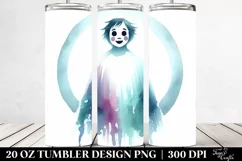 Poltergeist Watercolor Image | 20 oz Tumbler Product Image 2