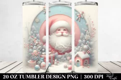 Vintage Pastel Santa for Christmas Product Image 2