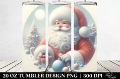 Vintage Pastel Santa for Christmas Product Image 2
