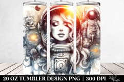 Vintage Astronaut Girl | 20 Oz Tumbler Product Image 2
