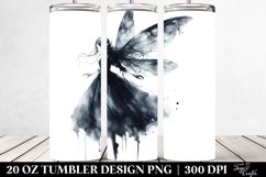 Washed Watercolor Gothic Fairy Tumbler Product Image 2