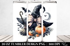 Simplistic Halloween Coquette Bow Tumbler Product Image 2