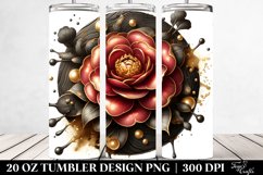 Shiny Camellia Detailed | 20 Oz Tumbler Product Image 2