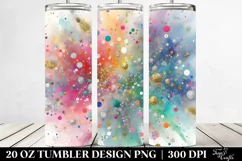 Colorful Gliterry Background | 20 Oz Tumbler Product Image 2