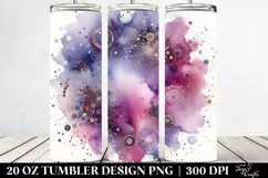 Purple Watercolor Background | 20 Oz Tumbler Product Image 2