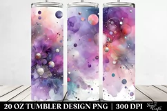 Purple Watercolor Background | 20 Oz Tumbler Product Image 2