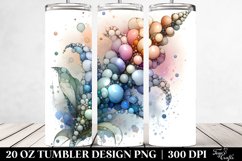 Abstract Glossy Snapdragon Tumbler Design | 20 oz Tumbler Product Image 2