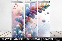 Abstract Glossy Snapdragon Tumbler Design | 20 oz Tumbler Product Image 2