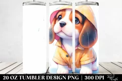 Expressive Beagle Watercolor | 20 oz Tumbler Product Image 2