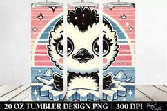 Cute Baby Swan, Retro Clipart Product Image 2