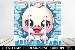 Cute Baby Swan, Retro Clipart Product Image 2