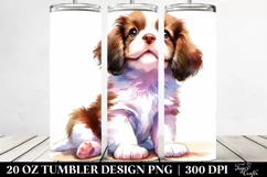Playful Brittany Watercolor | 20 oz Tumbler Product Image 2