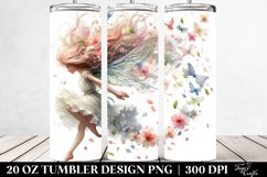 Fairy Tumbling with Spring Petals in Pastel Wind | Tumbler Product Image 2