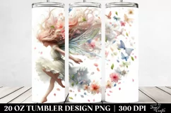 Fairy Tumbling with Spring Petals in Pastel Wind | Tumbler Product Image 2