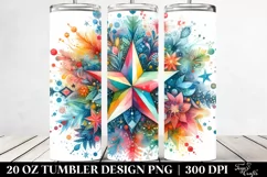Colorful Watercolor Star | 20 Oz Tumbler Product Image 2