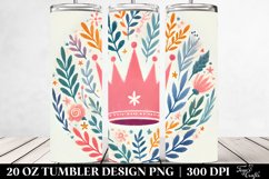 Colorful Crown Clipart, Transparent 20 Oz Tumbler Product Image 2