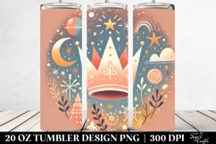 Colorful Crown Clipart, Transparent 20 Oz Tumbler Product Image 2