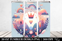 Colorful Crown Clipart, Transparent 20 Oz Tumbler Product Image 2