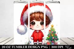 Adorable Brittany with Santa Hat, High-Res PNG Product Image 2