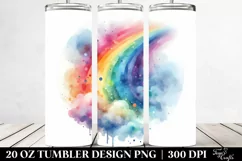 Colorful Abstract Rainbow Pastel Tumbler Product Image 2