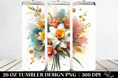 Colorfull Bouquet with Daffodil | 20 oz Tumbler Product Image 2